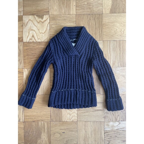 Maison Martin Margiela x H&M Navy Blue 100% Wool Sweater (RARE) - Picture 1 of 7